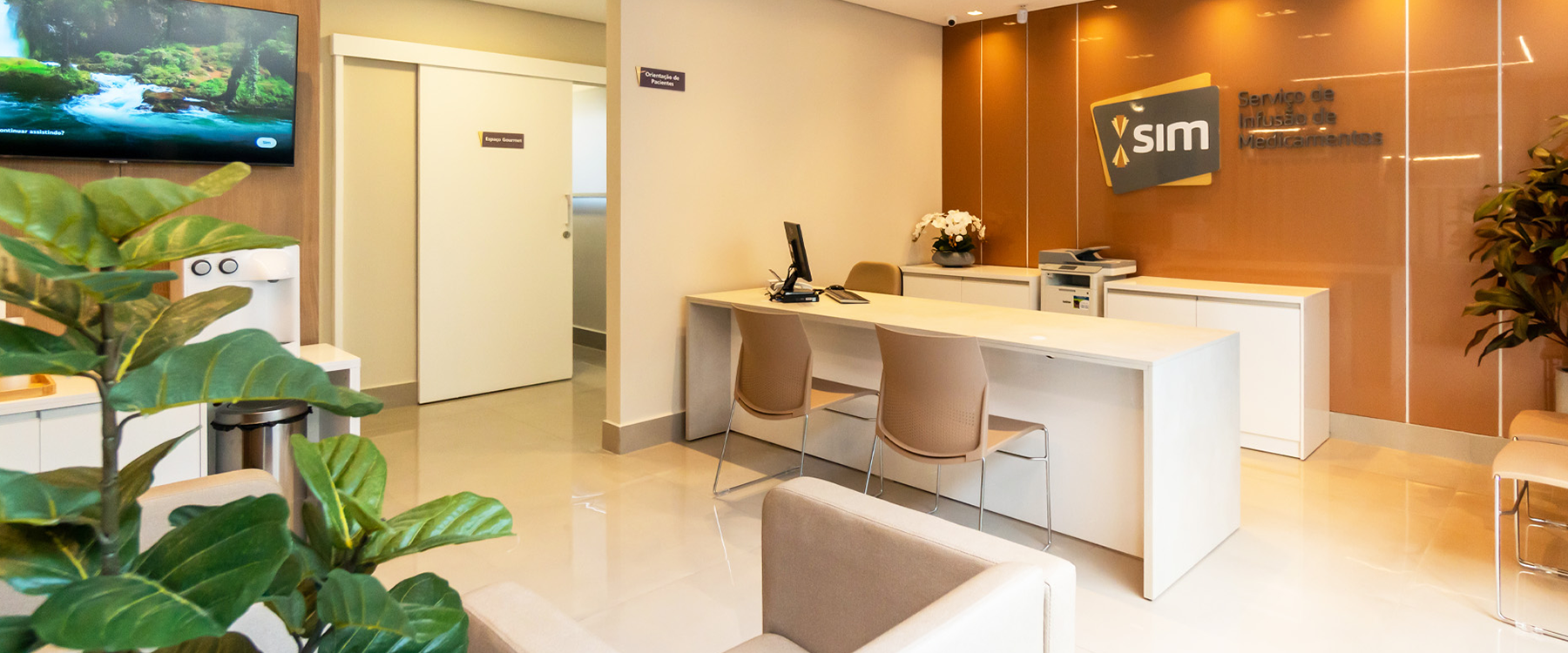 Sim Infusão Medicamentos foto da recepção Ribeirão Preto